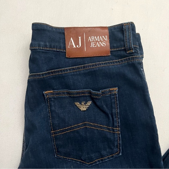 Armani Jeans Dark Wash Bootcut Denim Jeans Size 32 - Picture 7 of 8